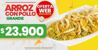 Cali Vea Arroz con Pollo Grande oferta
