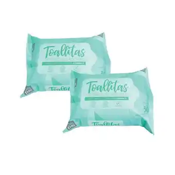 Éxito Toallitas desmaquilladoras x2 ampm plus 60 und oferta