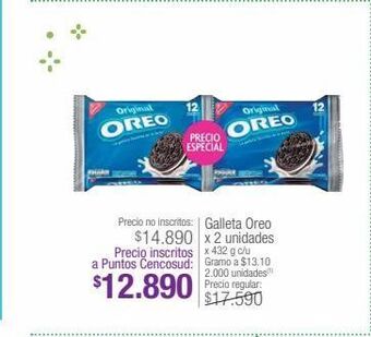 Jumbo Galletas oreo x 432g oferta