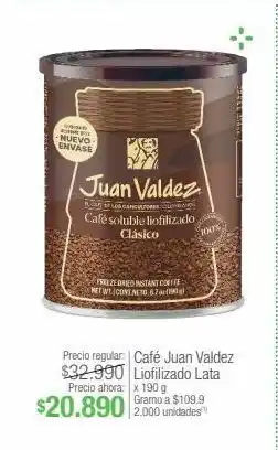 Jumbo Café juan valdez x 190g oferta
