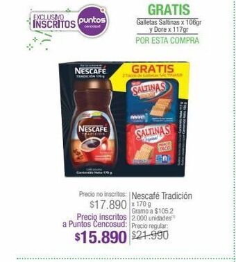 Jumbo Café nescafé x 170g oferta