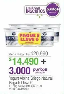 Jumbo Yogurt griego alpina 6un x 150g oferta