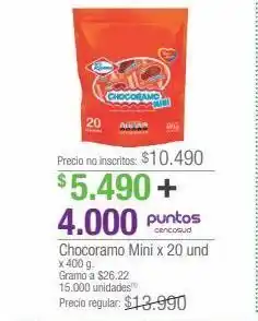 Jumbo Chocoramo mini x 20un x 400g oferta