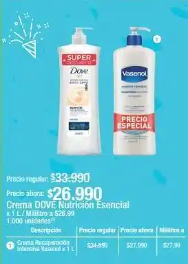 Crema dove x 1l