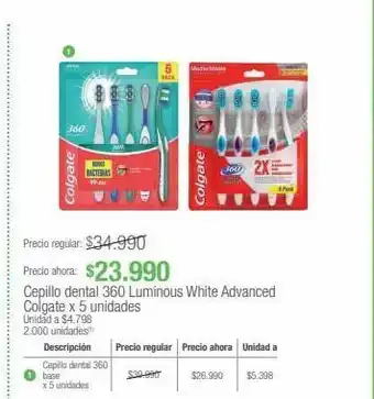 Jumbo Cepillo dental colgate x 5un oferta