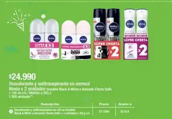 Jumbo Desodorante y antitranspirante en aerosol nivea x 2un oferta