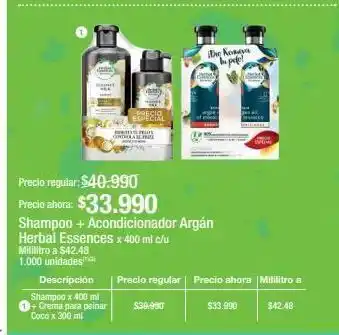 Jumbo Shampoo herbal essences x 400ml oferta