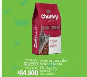 Jumbo Alimento para gatos salmón cordero chunky oferta