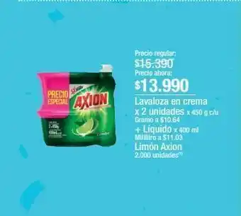 Jumbo Lavaloza en crema axion x 2un oferta