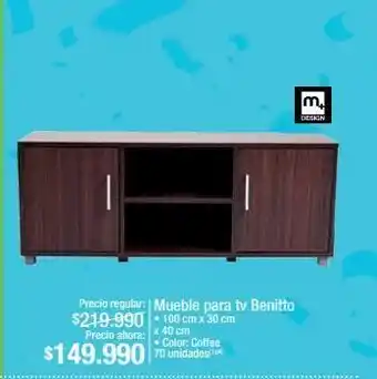 Jumbo Mueble para tv benitto oferta