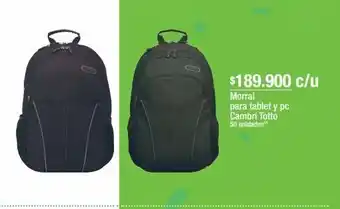 Jumbo Morral para tablet y pc totto oferta