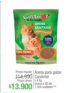 Jumbo Avena para gatos can amor x 4kg oferta