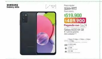Jumbo Celulares samsung galaxy a03s oferta