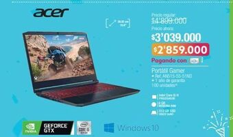 Jumbo Computador portátil acer oferta