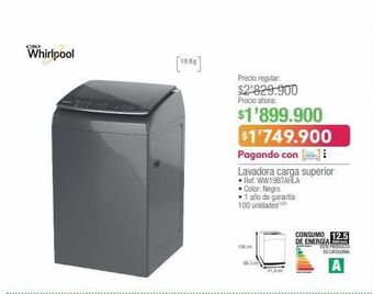 Jumbo Lavadora whirlpool oferta