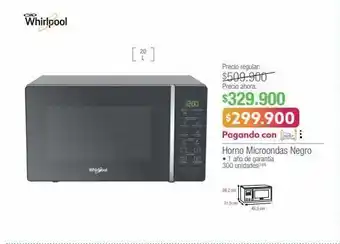 Jumbo Horno microondas whirlpool oferta