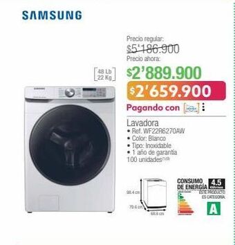 Jumbo Lavadora samsung oferta