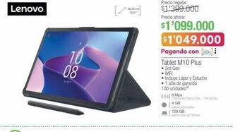Jumbo Tablet lenovo oferta