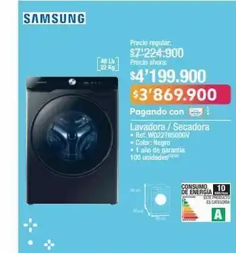 Jumbo Lavadora secadora samsung oferta