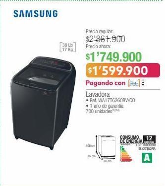 Jumbo Lavadora samsung oferta