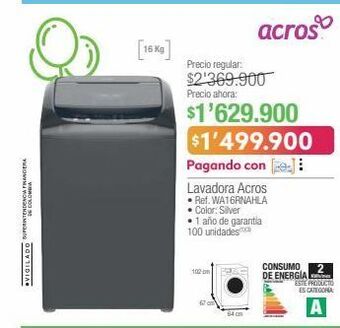 Jumbo Lavadora acros oferta