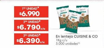Jumbo Lentejas cuisine & co oferta
