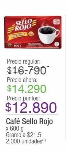 Jumbo Café sello rojo x 600 g oferta