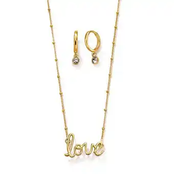 Ésika Estuche collar + aretes hey love oferta