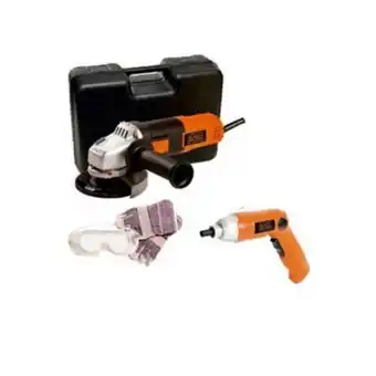 Pulidora 4.1/2-pulg 820w + destornillador inalámbrico 3.6v
