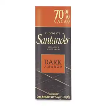Chocolate santander 70% cacao 70g