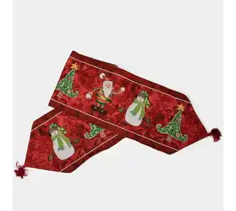 Panamericana Camino de mesa navideño de 33 x 182 cm, rojo oferta