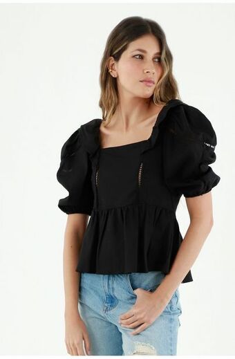 Tennis Camisa negra para mujer oferta