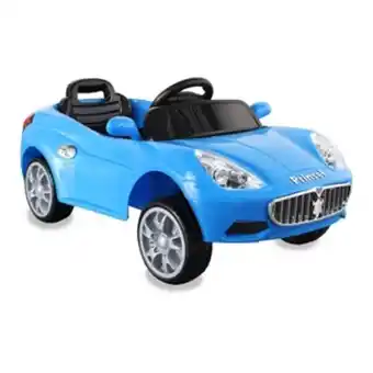 Alkosto Carro montable eléctrico tipo aston azul prinsel oferta