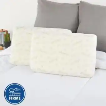 Set x2 almohadas espuma viscoelástica impregnación manzanilla