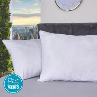 Brissa Juego de 2 almohadas en tela 144 hilos con embone gris oferta