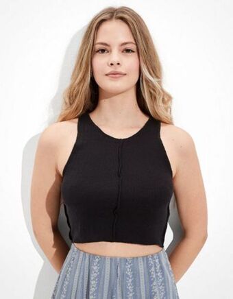 American Eagle Camiseta ae, cuello alto oferta