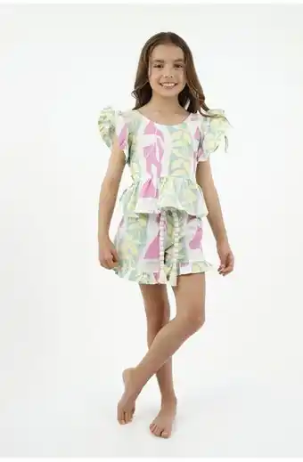 Tennis Bermuda color crudo para niña oferta