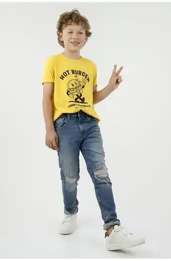 Tennis Camiseta amarilla para niño oferta