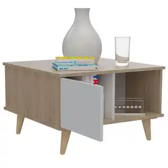 FUN Fábricas Unidas Mesa de centro acacia rovere+blanco oferta