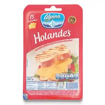 Makro Queso holandes alpina tajado 282gen15u oferta
