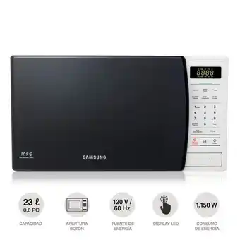 Carulla Horno microondas 23lts samsung ame831k oferta