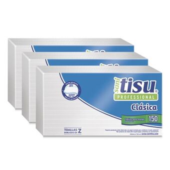 Makro Toalla de papel sanitisu blanca doblada en z 150hx3u oferta