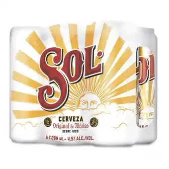 Makro Cerveza sol lata 269mlx6u oferta