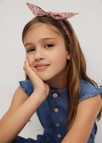 Mango Diadema estampada lazo oferta