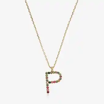Yanbal Collar inicial multicolor "p" oferta