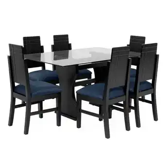 IBG Comedor ibg asturias 6 puestos negro azul oferta