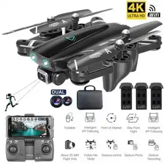 Linio Control remoto drone quadcopter uav cámara dual hd fpv cámara gran angular de 120 ° oferta
