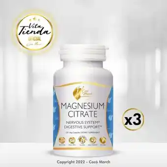 Mercado Libre Suplemento cocó march citrato de magnesio 3 pack oferta
