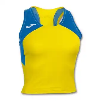 Joma Camiseta sin mangas mujer record amarillo royal oferta