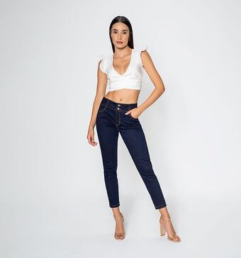 Studio F Blusa cruzada con bolero en hombro oferta